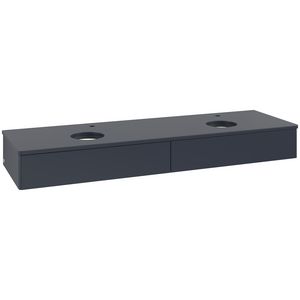 Wastafelonderkast Antao 1600x190x500mm Mid.Blue Matt Lacquer K17050HG