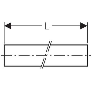 Lengte a 6mtr. systeembuis MAPRESS RVS 28mm (1.4401/AISI316)