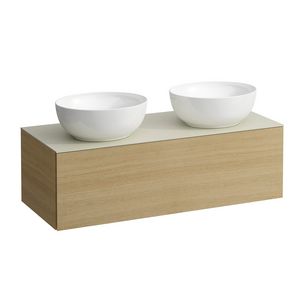 Onderbouwkast 1200X500 1 lade cutout L+R Licht eiken
