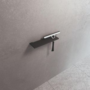 Planchet Frame 10x30cm m. wissergat zwart mat (excl. wisser)