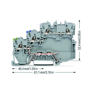 3-draads actuatorklem PNP(pos) en P 2000/102-000 VVE=50