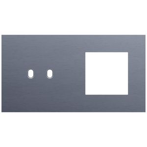 Afdekplaat 2-voud horiz. 71mm centerafst. 226-57807