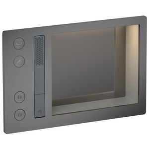 AXOR Incava Douchesysteem 600/390 met thermostaat voor 2 functies voor versie met licht Brushed Black Chrome