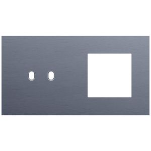 Afdekplaat 2-voud horiz. 71mm centerafst. 226-57807