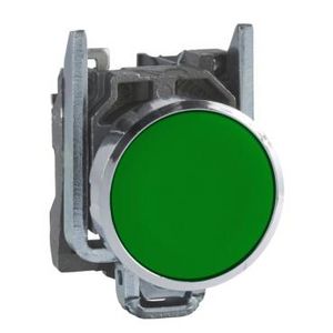 Drukknop Verzonken Terugvering 22mm 1NO Ongemarkeerd Groen
