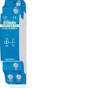 Impulsrelais 1 NO pot.vrij 16A/250V voor hoge inschakelpi
