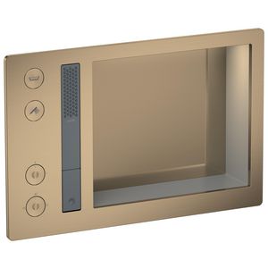 AXOR Incava Douchesysteem 600/390 met thermostaat voor 2 functies voor versie met licht Brushed Bronze