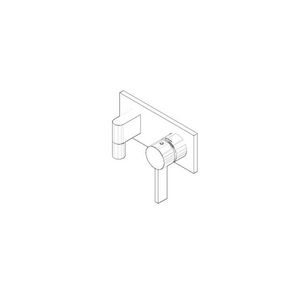 Aansluiting douche wand Hendel 150x85x135mm Platina gebor