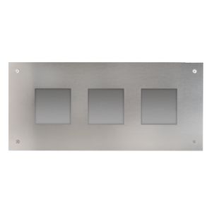 Frontplaat en inbouwdoos modulaire buitenpost 3 knoppen