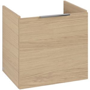 Wastafelonder. ARCHITECTURA 550x520x420mm Nordic Oak B88801VJ greep Volcano Black
