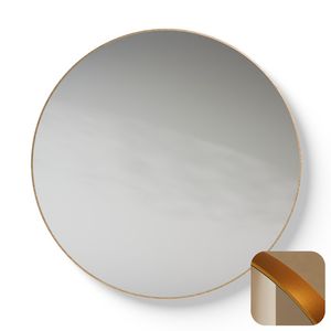 Spiegel Metallic Line Round brushed Copper Ø100cm