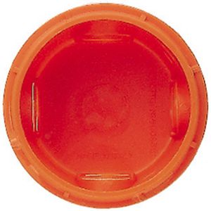 Inbouwdoos 2 modulen rond rood 60mm VVE=5