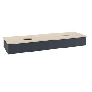 Wastafelonderkast Antao 1600x190x500mm Mid.Blue Matt Lacquer K17113HG