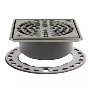 Kerdi-Drain opzetstuk afvoerput 150x150mm Design 1B RVS