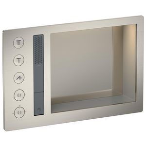 AXOR Incava Douchesysteem 600/390 met thermostaat voor 3 functies voor vrsie met licht RVS-look