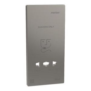 Centraalplaat SCHEERAPPARAAT. Nikkel metallic Systeem D