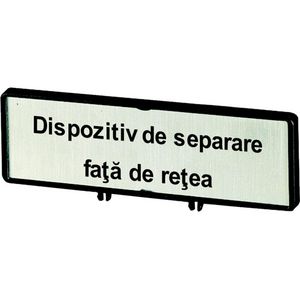 Klemmen met schild+schild Hoofdschakelaar ZFSNT73-P3 (taal Roemeens)