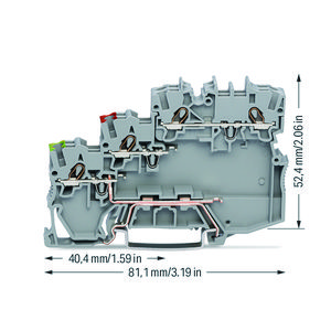 3-draads actuatorklem NPN(neg) en P 5317/101-000 VVE=50