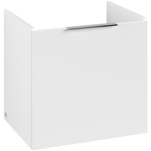 Wastafelonder. ARCHITECTURA 550x520x420mm wit mat B88800MS greep alu. glans