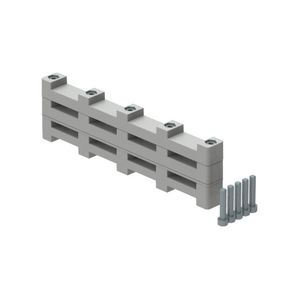 Railsteun H50mm DPX3 -DMX3 1600A 3-polig + N zwevend -isol.