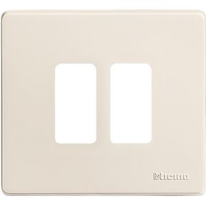 Afdekplaat 2 modulen ivoor voor 502e Magic VVE=10