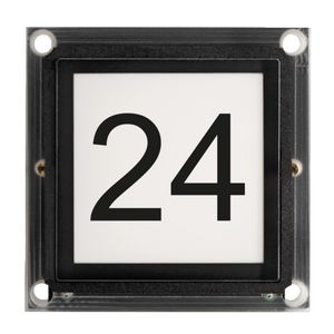 Huisnummer/info-module modulaire buitenpost