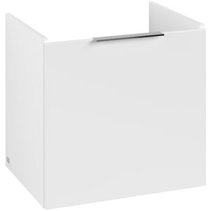 Wastafelonder. ARCHITECTURA 550x520x420mm wit mat B88801MS greep Volcano Black