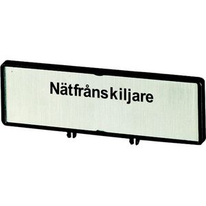 Klemmen met schild+schild Hoofdschakelaar ZFSNT75-P3 (taal Zweeds)