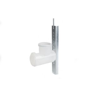Bocht 80mm met schoorst.steun
