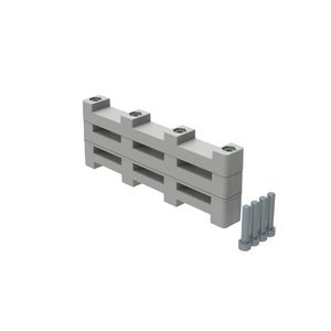 Railsteun H50mm DPX3 -DMX3 1600A 3-polig zwevend -isolerend