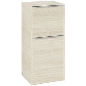 Zijkast SUBWAY 3.0 400x860x362mm White Oak C59400AA greep alu. glans