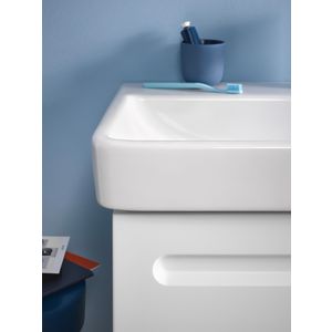 DURAVIT NO.1 #237580 wastafel 800mm wit met kraangat met overloop