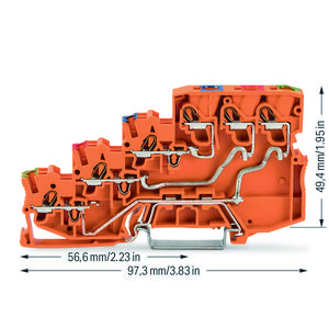 4-draads initiatorvoedingsklem PE 5457 VVE=15