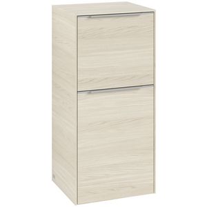 Zijkast SUBWAY 3.0 400x860x362mm White Oak C59500AA greep alu. glans