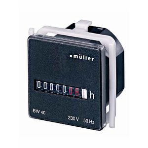 Urenteller BW40.18 frontinb.115VAC 50Hz 48x48mm zwart