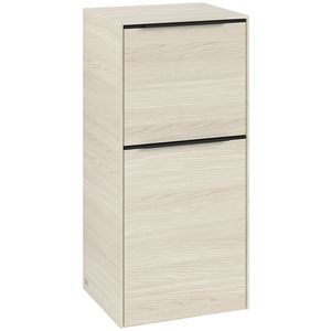 Zijkast SUBWAY 3.0 400x860x362mm White Oak C59501AA greep Volcano Black