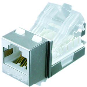 Doos a 5st. Mod chassis Female snapin RJ45 cat6A vol zelfsn.