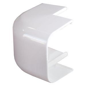Buitenbocht rond 90° 78x38mm wit PVC RAL9010 Canalit