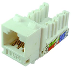 Doos a 5st. Modulair chassis Female snapin RJ45 cat6