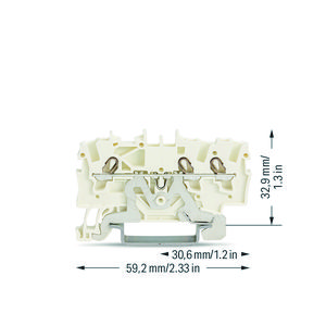 3-draads afschermklem 1,5mm² mark. zijkant/midden w VVE=100