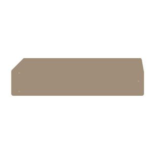 Afsluit- eindplaat h:83.75mm b:1.5mm V- 1305240000 VVE=50