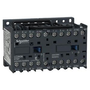 Omkeercontactor 3M AC-3 440V/6A 1V Spoel 220V AC TeSys K
