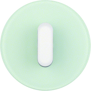 Afdekplaat+knevel Serie R.classic glas polarwit