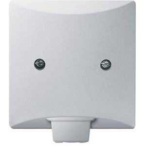 Centraalplaat inb draag afdekking zwakstr IP44 A-w aluzilver (2133-33)