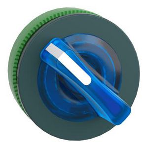 Kop keuzeschakelaar 2 pos Blauw Terugvering R naar L Verl