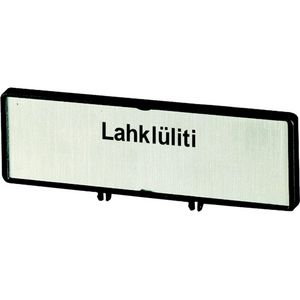 Klemmen met schild+schild Hoofdschakelaar ZFSNT82-P3 (taal Etonisch)
