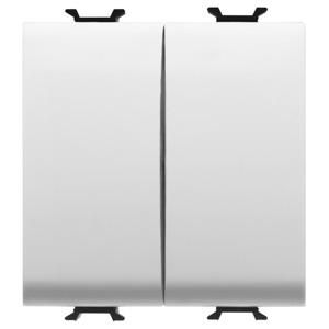 DUBBELE TWEEWEGSCHAK. 250 Vac-STEEKKLEMMEN-1P 16 AX VVE=6