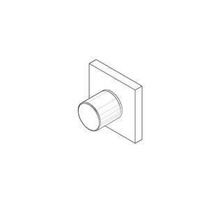 Bedieningselement inbouwmontage 140x95x90mm Platina geb