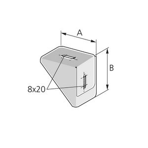 Steun voor PIK kanaal B15mm H15mm staal verzinkt PIK-AK-15S VVE=5