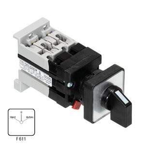 Omschakelaar 10A 1-polig DIN-rail montage A550339
